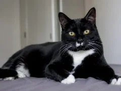 Чиби: чёрный котик