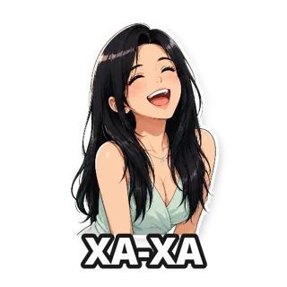 Аниме: девушка: стикер 2